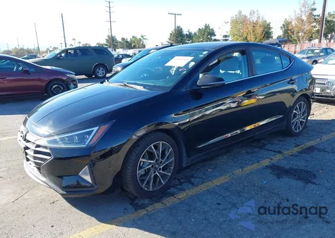 2019 Hyundai Elantra Limited z USA, uszkodzony, nr VIN KMHD84LF2KU782813